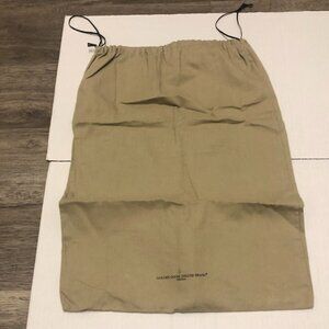 Golden Goose Deluxe large beige cotton drawstring dust bag Venezia folds/creases